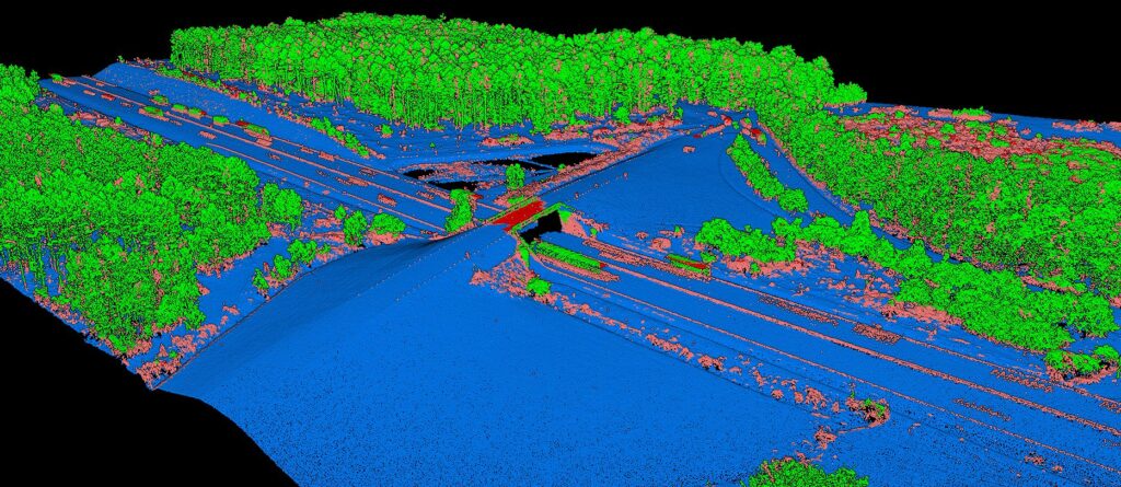 Lidarvisor - Classified point cloud of a highway