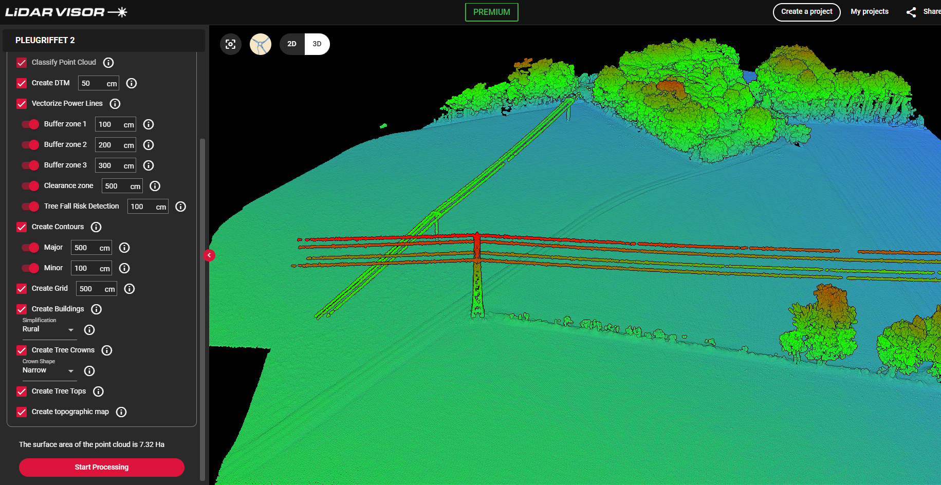 Lidarvisor - Lidar Point Cloud - Processing Options