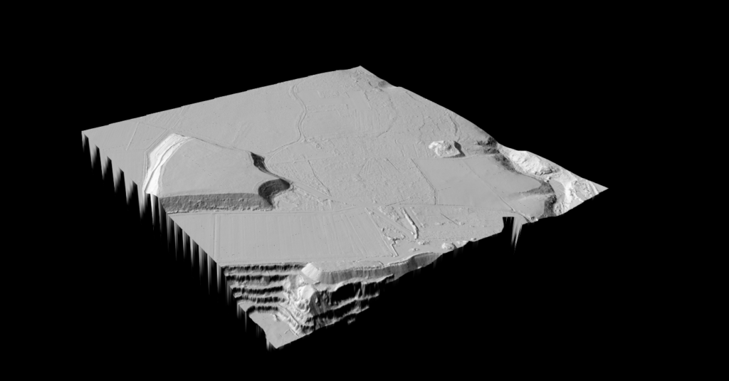 Lidarvisor - DTM - Hillshade rural area